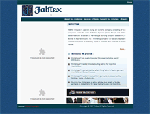 Tablet Screenshot of fabtex.in